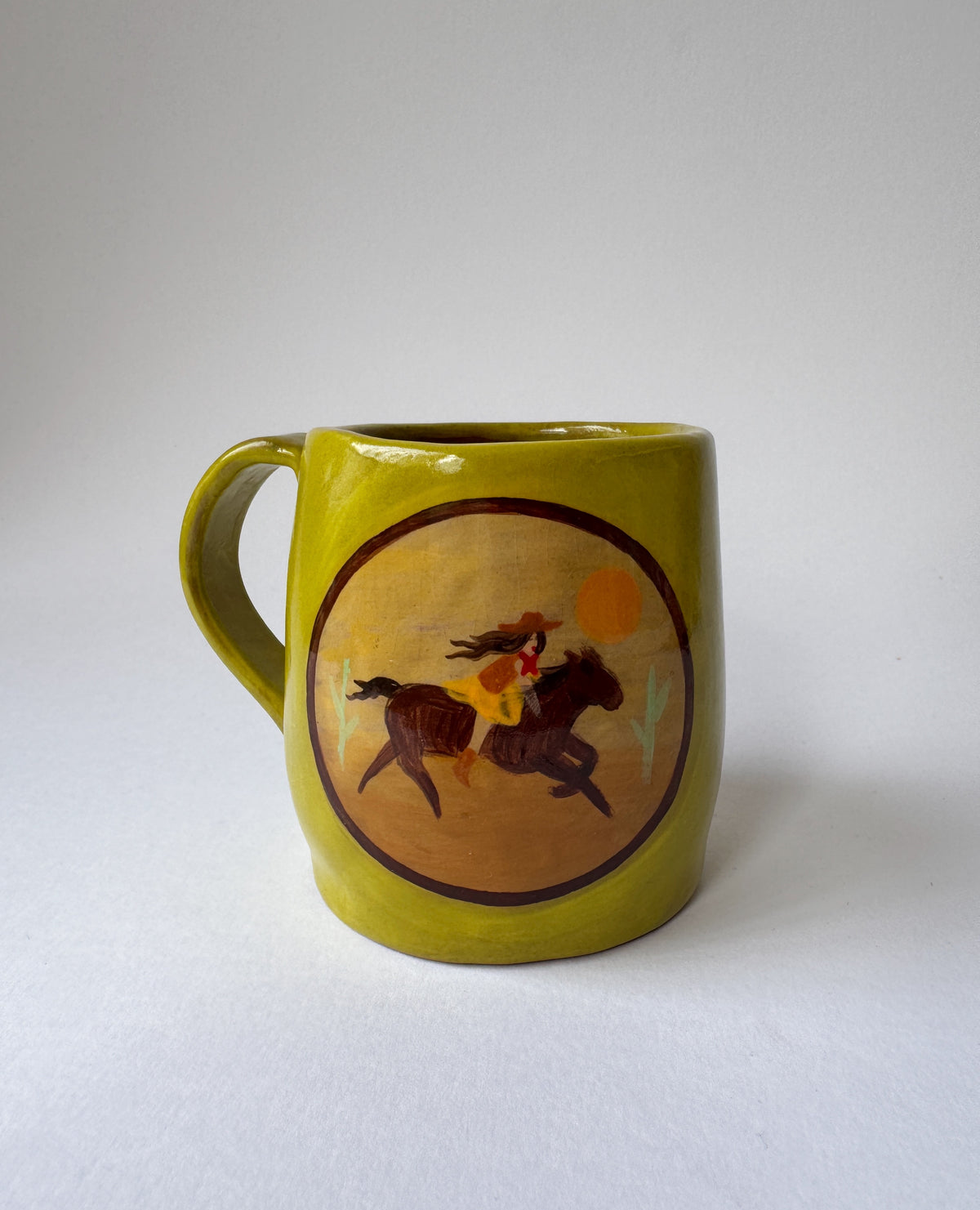 Cowgirl Mug - Chartreuse *SECOND*