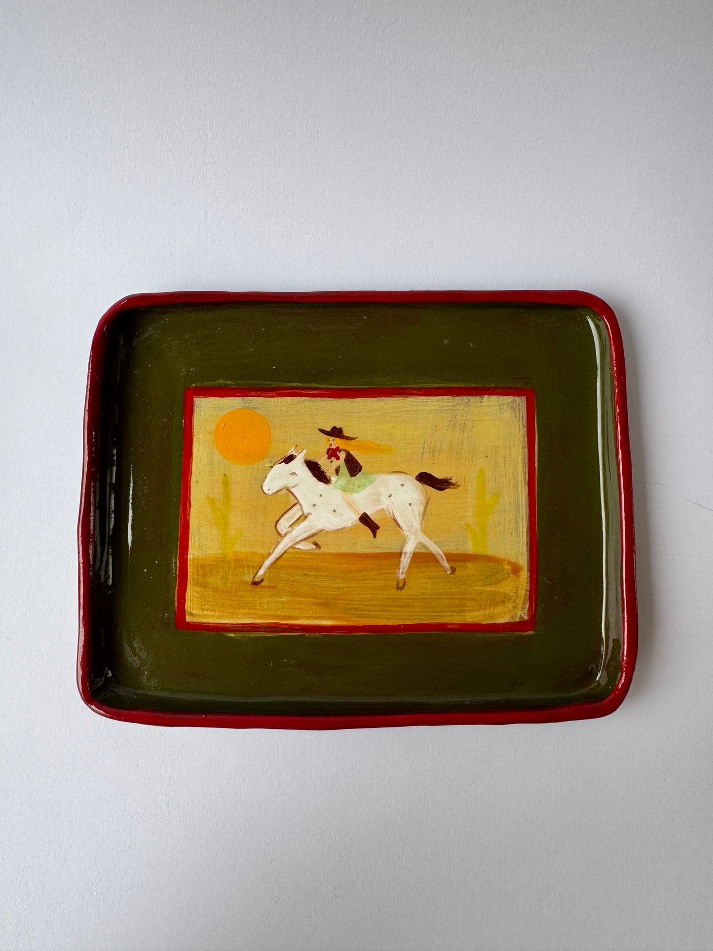 Butter Dish - Olive