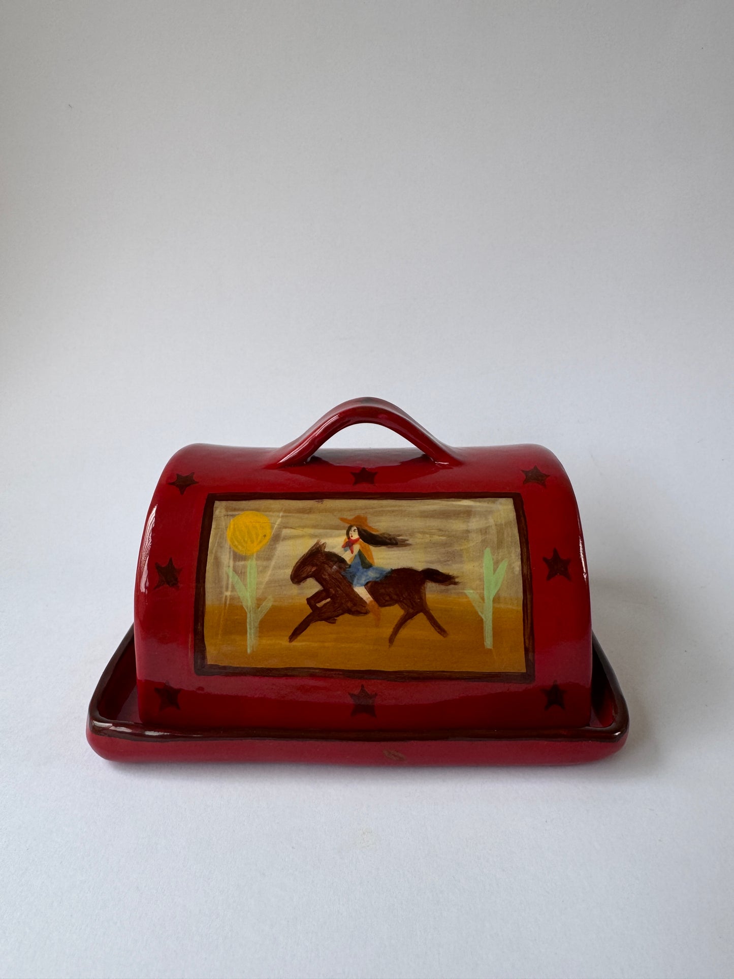 Butter Dish - Red *SECOND*