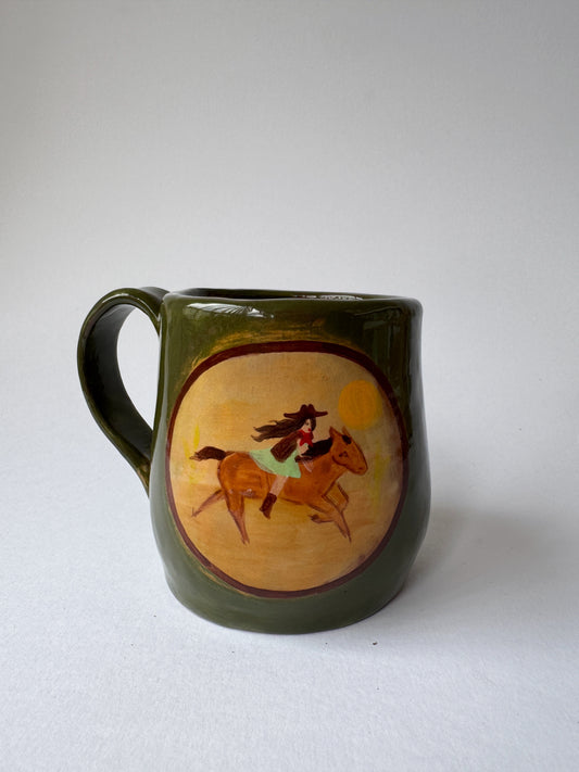 Cowgirl Mug - Olive *SECOND*