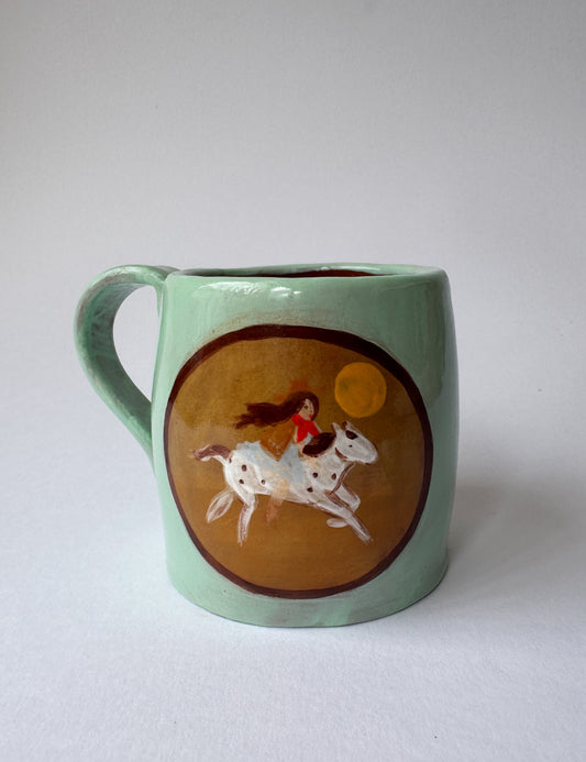Cowgirl Mug - Mint  *SECOND*