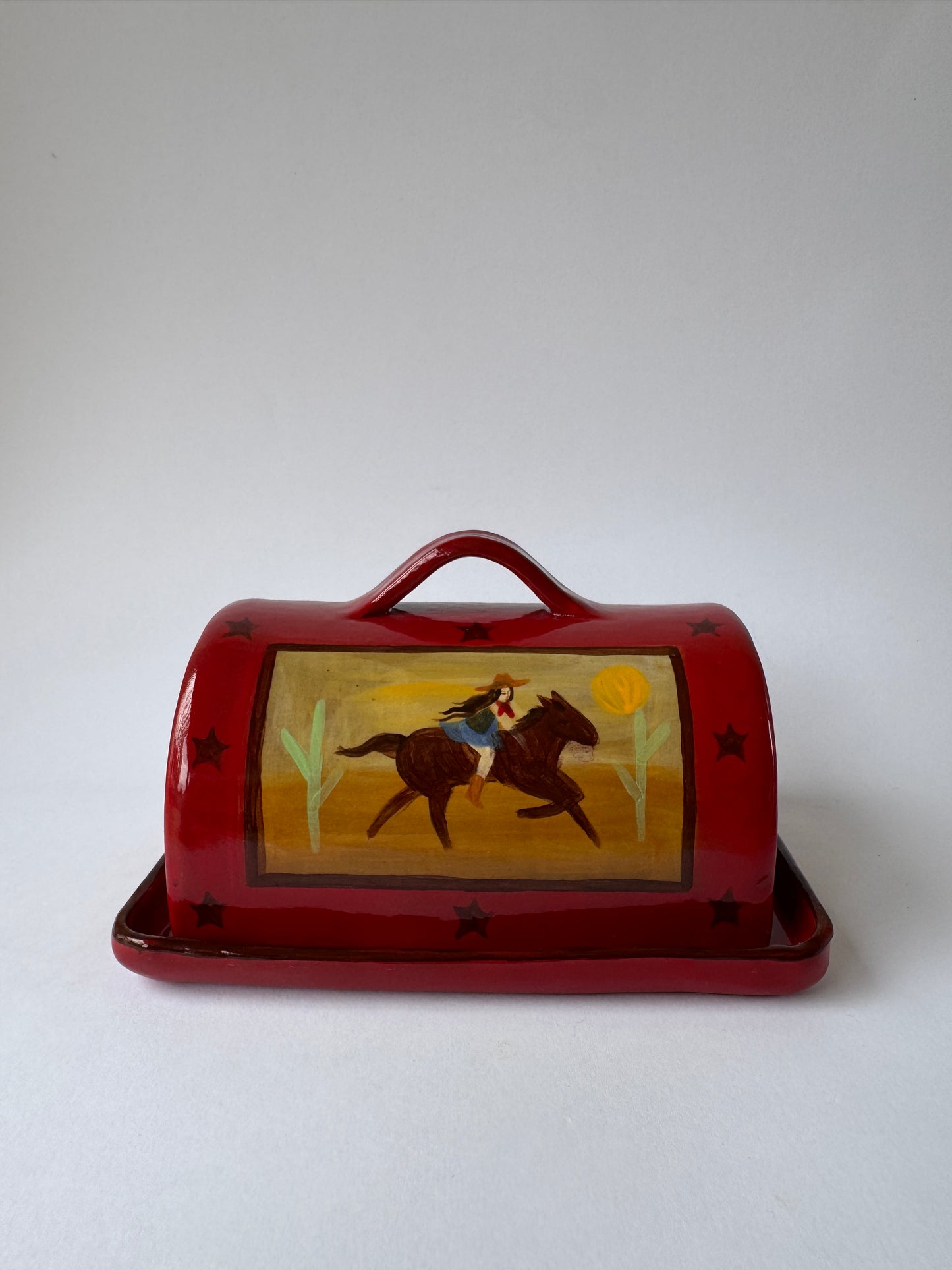 Butter Dish - Red *SECOND*