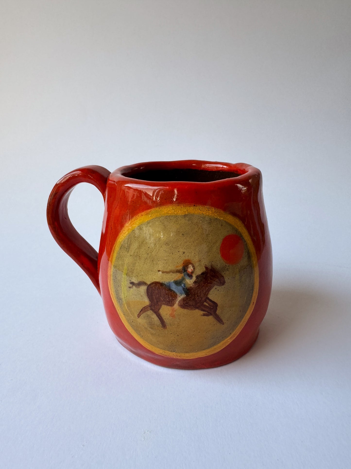 Small Cowgirl Mug - Red