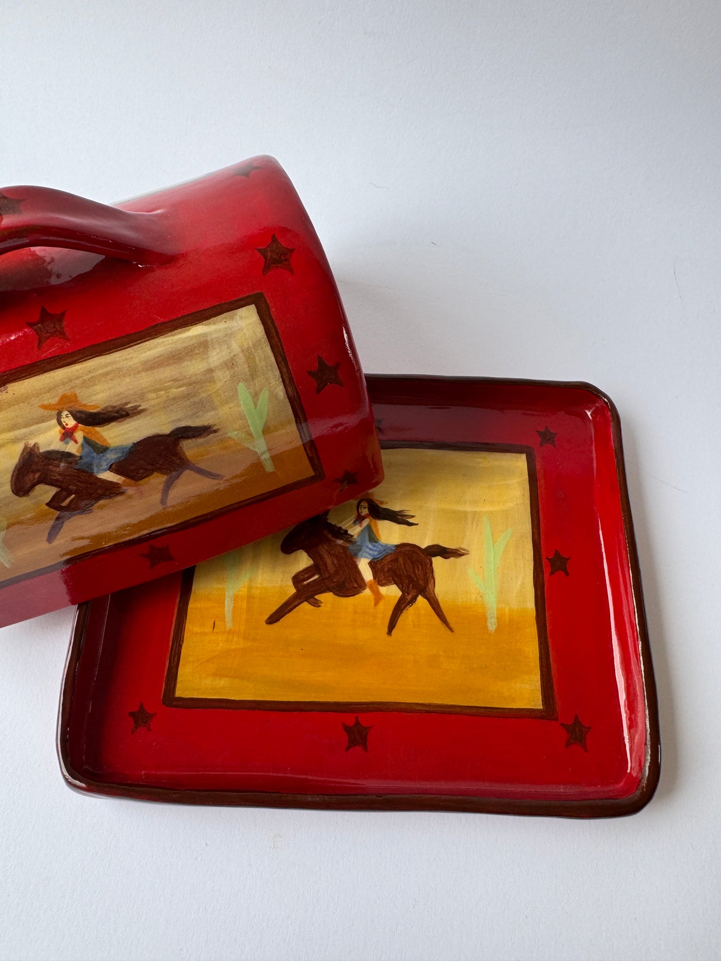Butter Dish - Red *SECOND*