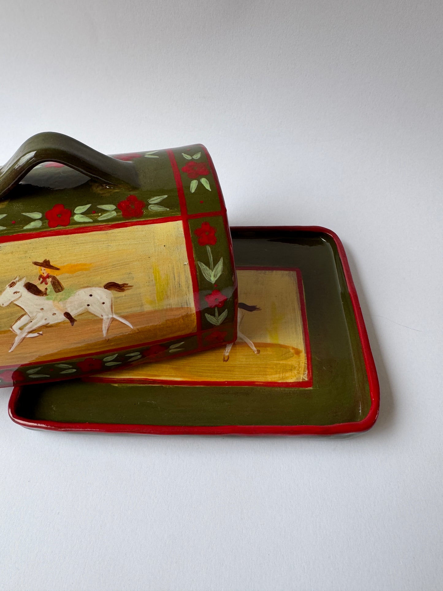 Butter Dish - Olive