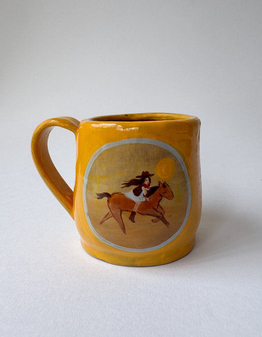 Cowgirl Mug - Yellow #1 *SECOND*