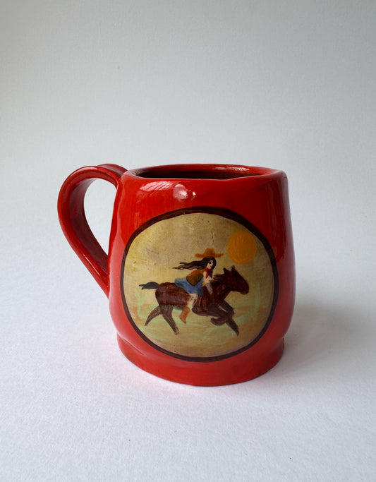 Cowgirl Mug - Red *SECOND*