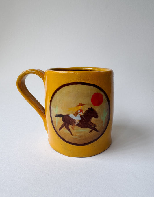 Cowgirl Mug - Yellow #2 *SECOND*